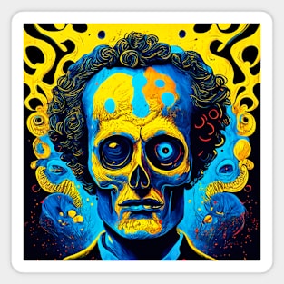 "Psychedelic Haunts: Unique and Colorful Halloween Horrors" Magnet